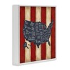 Stupell Industries United States Map on Stripes, 12" x 12" - 3 of 4