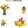 4E's Novelty 4pcs Thanksgiving Craft for Kids- Turkey Plate, Pilgrim Magnet, Turkey Monster, Thankful Tree - Thanksgiving Arts & Craft for Kids/Adults - 4 of 4