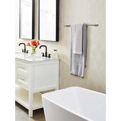 St. Vincent 24 Inch Chrome Wall Mounted Towel Bar