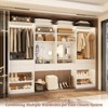 Aheaplus Set of 2 Closet Organizer with Drawers and Hanging Rods,  Walk-in Closet System Set with Shoe Rack and Shelves - 3 of 4