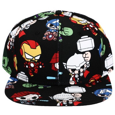 Marvel Chibi Multi-Character All Over Print Limited Edition Snapback