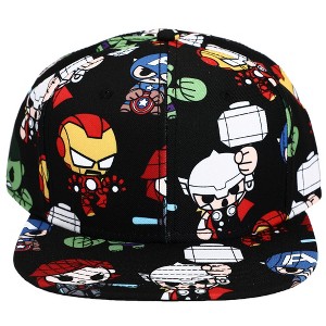 Marvel Chibi Multi-Character All Over Print Limited Edition Snapback - 1 of 4