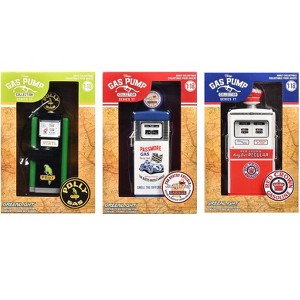 "Vintage Gas Pumps" Series 17 Set of 3 Pumps 1/18 Diecast Models by Greenlight - 1 of 4