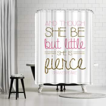 Americanflat 71" x 74" Shower Curtain, Girl S Gold & Trio 3 by Samantha Ranlet