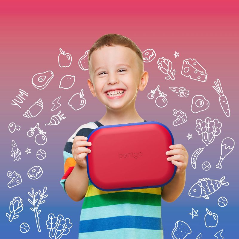 Bentgo Kids' Chill Lunch Box, Bento-Style Solution, 4 Compartments & Removable Ice Pack, 3 of 11