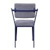 TiramisuBest Grey & Blue Fabric & Metal Open Back Office Chair: Breathable, Comfortable & Durable - 4 of 4
