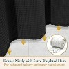 LunaLulinlk Fabric Shower Curtain with Hooks – 230 GSM Heavy-Duty Weighted-Hem Hote - 4 of 4