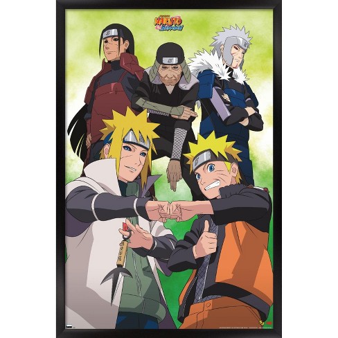 Quadro Decorativo Poster Naruto Shippuden Gennins Filme Emoldurado 30x42cm