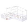 YOOCOZZ Twin Size House Platform Bed with Three Storage Drawers - 3 of 4