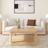 Plank+Beam Solid Wood Forma Coffee Table, Center Table for Living Room with Storage - 2 of 4