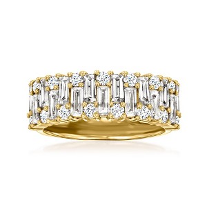 Ross-Simons 2.00 ct. t.w. Staggered Diamond Ring in 14kt Yellow Gold - 1 of 4