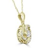 Pompeii3 1/2Ct Diamond Kenda Pendant 14K Yellow Gold Women's 18" Necklace - 2 of 4