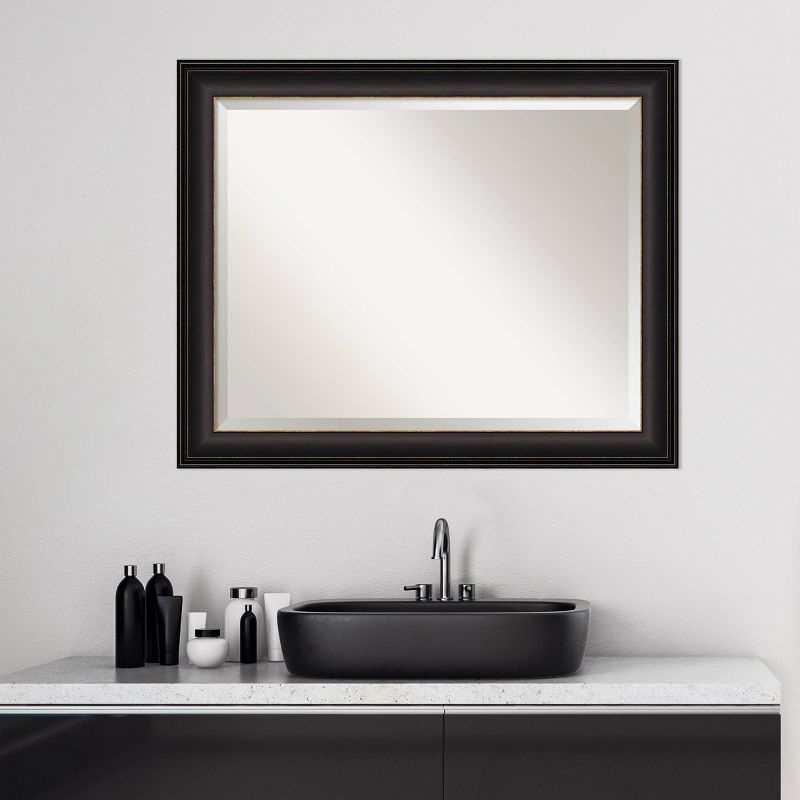 Trio Oil Rubbed Framed Bathroom Vanity Wall Mirror Bronze - Amanti Art, 5 of 11