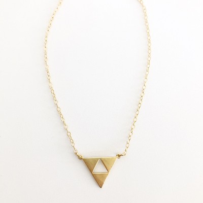 Sanctuary Project Triangle Necklace Gold