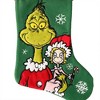 WondaPop How the Grinch Stole Christmas Grinch and Cindy-Lou Who 20" Applique Christmas Stocking - 2 of 4
