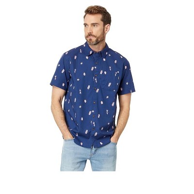 Hurley Mens One and Only Lido Stretch Button Up Shirt