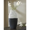 Signature Design by Ashley Girtha 16" Vase, Antique White & Black Polyresin - 2 of 4