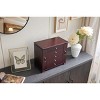 Stufurhome Solid Wooden Jewelry Box with Mirror & 4 Drawers for Rings, Earrings, Necklaces, Bracelets,White - 2 of 4
