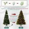 EROMMY 7.5Ft Pre-Lit Christmas Tree With 500 Incandescent Warm White Lights, Pine Cones And Ornament - 3 of 4