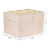 REGALWOVEN Fabric Foldable Closet Storage Bins with Handles 2 Pcs - 4 of 4