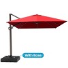 Crestlive Products 10'x 13' Patio Offset Cantilever Umbrella High-strength Aluminum Pole with 360°Rotation 5 Heights Adjustable Umbrella - 2 of 4