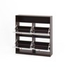 Racxily Flip Drawers Shoe Storage Cabinet - Slim Freestanding White & Walnut Organizer, Entryway Shoe Cabinet with 18-Pair Dustproof Storage - 2 of 4