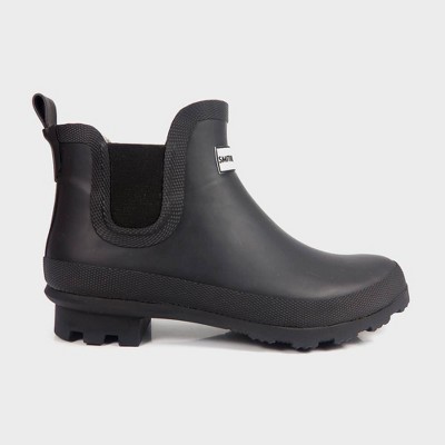 target black leather boots