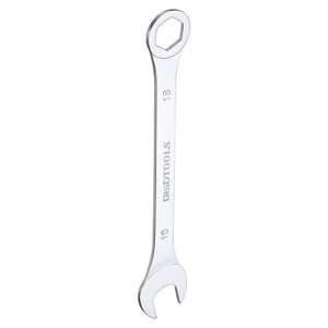 Unique Bargains CR-V Chrome Plated 6-Point Ended Box 15 Degree Offset Open End Metric Thin Combination Wrench - 1 of 4