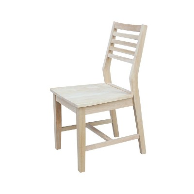 Highland Brown Solid Wood Ladderback Dining Side Chair