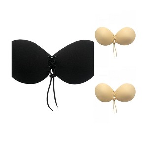 INSPIRE CHIC Women's 3 Packs Strapless Adjustable Silicone Reusable Bras - 1 of 4