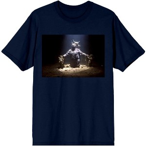 Men's Navy Colored T-Shirt, Jason Voorhees Rising from Grave - 1 of 1
