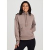 RBX Active Women's Regular Length Adjustable Mock Neck Quarter Zip Pullover Cotton Blend Fleece Sweatshirt with Zipper Pockets - 4 of 4