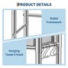 Stainless Steel Utility Sink with Faucet, Freestanding Laundry Tub with Adjustable Legs, Hot & Cold Water Pipes - 4 of 4