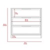 CAVINAS 3-Drawer Dresser,Modern Chest of Drawers with Metal Handles,Freestanding Storage Cabinets for Living Room,Entryway - 3 of 4