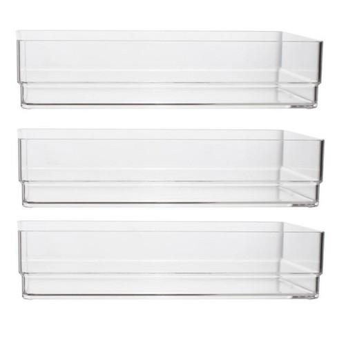 Us Acrylic 9 X6 X2 Stackable Drawer Organizer 3pk Target