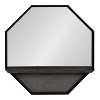 Kate and Laurel Owing Octagon Wall Shelf Mirror, 24x24, Gray - 2 of 4