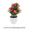 Unique Bargains Artificial Plants Phalaenopsis Orchid Display Plastic 3.74"x3.74"x10.63" 1 Pc - 3 of 4