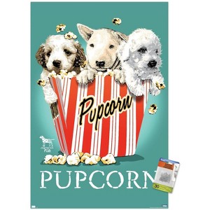 Trends International Jim Baldwin - Pupcorn Unframed Wall Poster Prints - 1 of 4