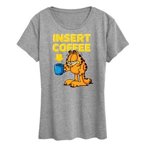 Women's - Garfield - Coffee Short Sleeve Graphic T-Shirt - 1 of 4