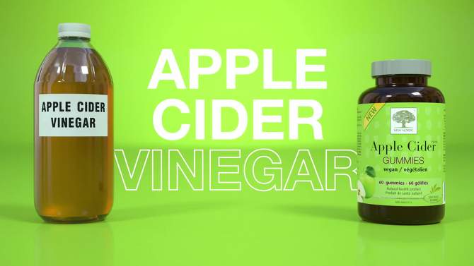 New Nordic Apple Cider Vinegar Vegan Gummies - 60ct, 2 of 11, play video