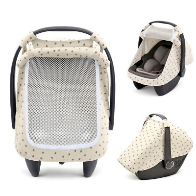 BabyBond Baby Car Seat Covers, Extra Large Mesh Window Infant Car Seat Cover for  Four Seasons