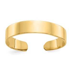 Black Bow Jewelry 3mm High Polished Toe Ring in 14k Yellow Gold - 1 of 4