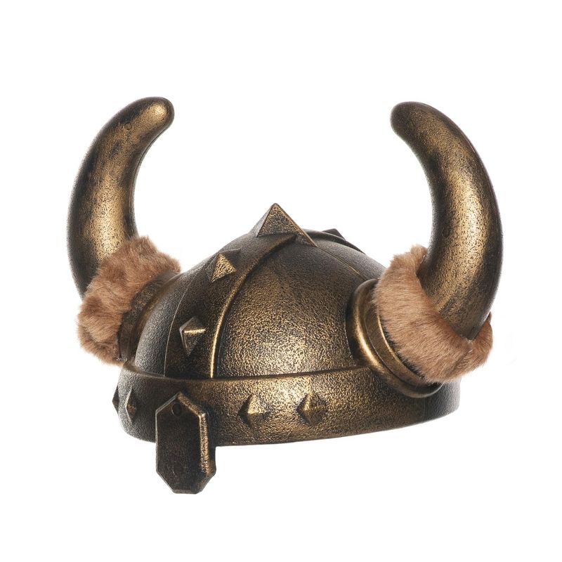 Underwraps Costumes Bronze Viking Helmet Adult Costume Accessory, 1 of 4