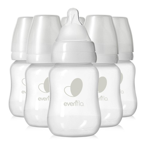 Evenflo 6pk Balance Standard-Neck Anti-Colic Baby Bottles - 4oz - image 1 of 4
