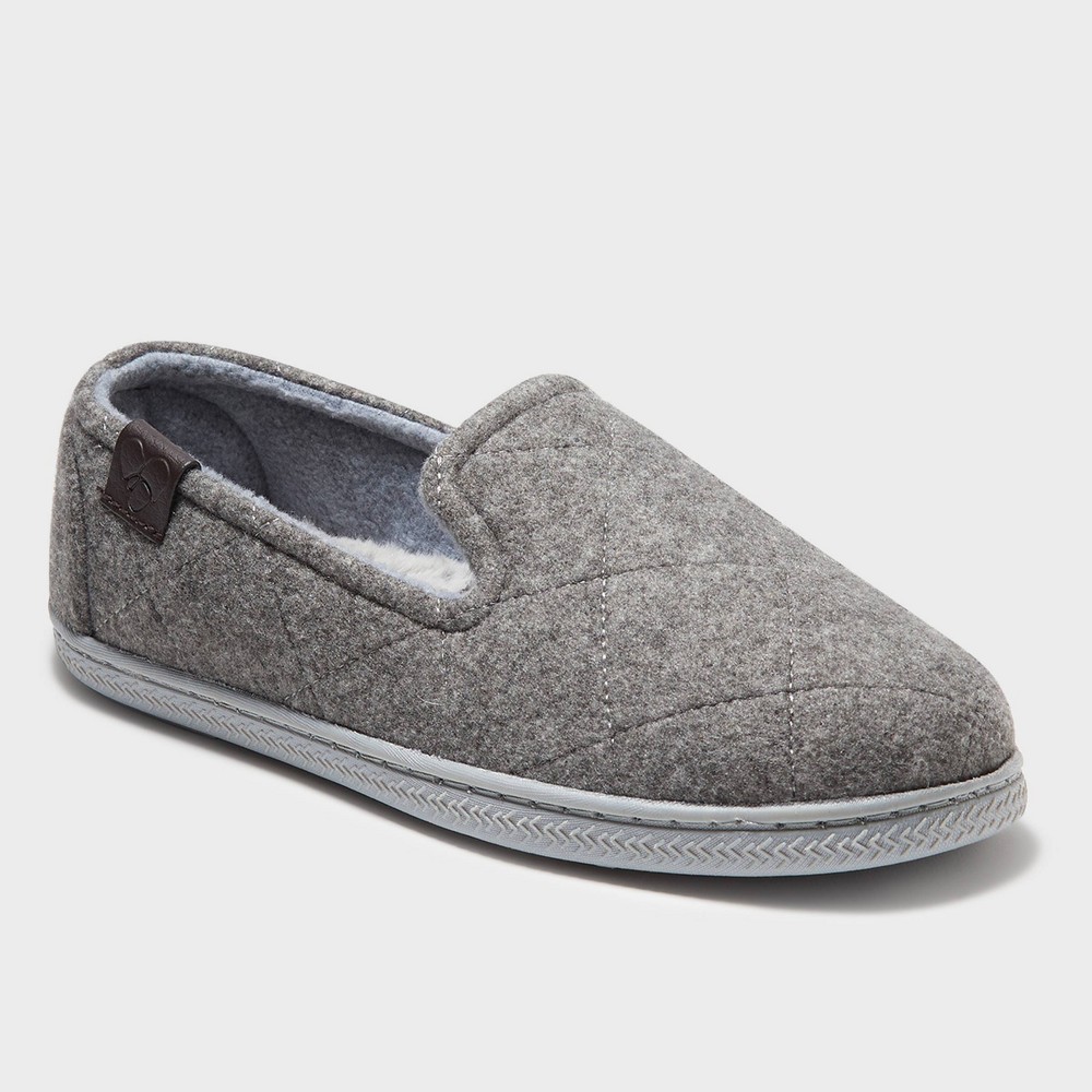 Women's dluxe by dearfoams Christa Loafer Slippers - Gray M