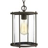 Progress Lighting Gunther 1-Light Outdoor Hanging Lantern, Antique Bronze, Clear Glass Shade - 3 of 3