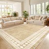 Modern Area Rugs 5x7 Machine Washable Throw Rugs, Non-Shedding Thin Accent Rugs, Foldable Low Pile Indoor Carpet, Ultra-Soft Neutral Floor Mat - 4 of 4