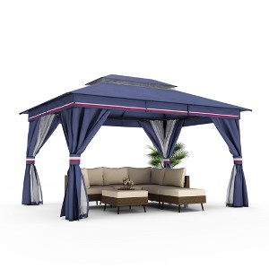 Lausaint Home 10'X13' Patio Steel Gazebo - 1 of 4