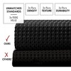 Hearth & Harbor Waffle Shower Curtain for Bathroom - 72x72 Heavy Duty Bathroom Curtain - 3 of 4