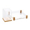 Mind Reader Modern Collection Plastic Catch All Tray & Pen Cup: Desk Organizer Set, Office & Pen Holder, Multicolored - 3 of 4